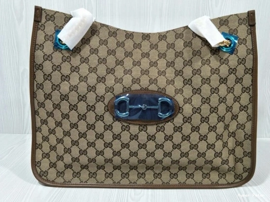 Hyper Peter 1955 GUCCI large Horsebit bag tote 0818